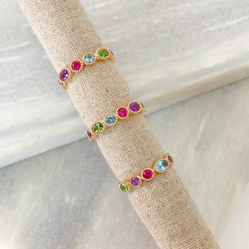 Bague pierre colorée online